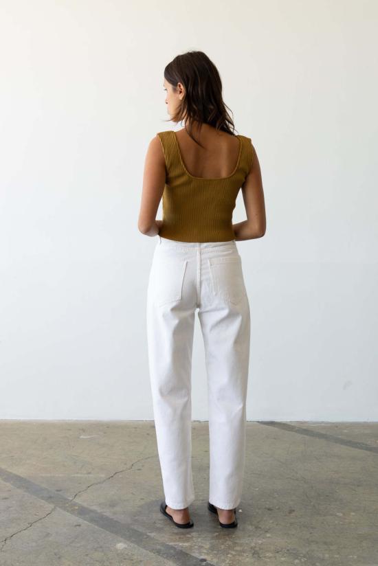  왈츠 데님 팬츠 캐럿 스트레이트 진 레 - WALTZ