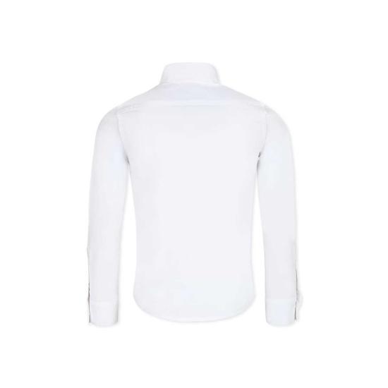  [키즈] 디스퀘어드2 트레이닝 상의 어린이용 Dsquared2 로고 화이트 셔츠 - DSQUARED2