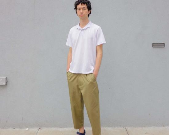  스티븐 알란 폴로 티셔츠 스티븐 앨런 크롭 칼라 폴로 셔츠 - STEVEN ALAN