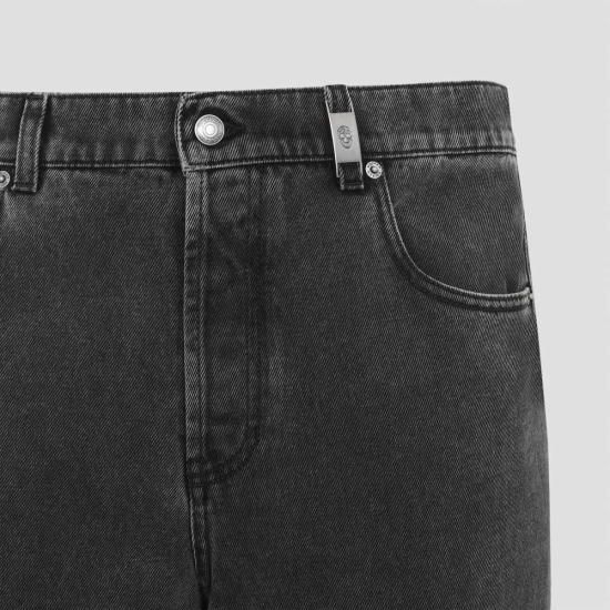  알렉산더 맥퀸 데님 팬츠 블랙 워싱 데님 진 - ALEXANDER MCQUEEN