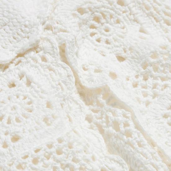  홀츠베일러 롱 스커트 Holzweiler Rosie 크로셰 스커트 화이트 - HOLZWEILER