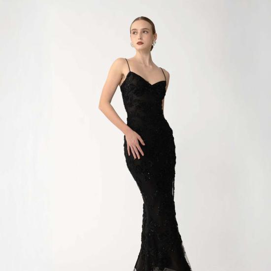  사우 리 롱 원피스 새미 드레스 블랙 - SAU LEE