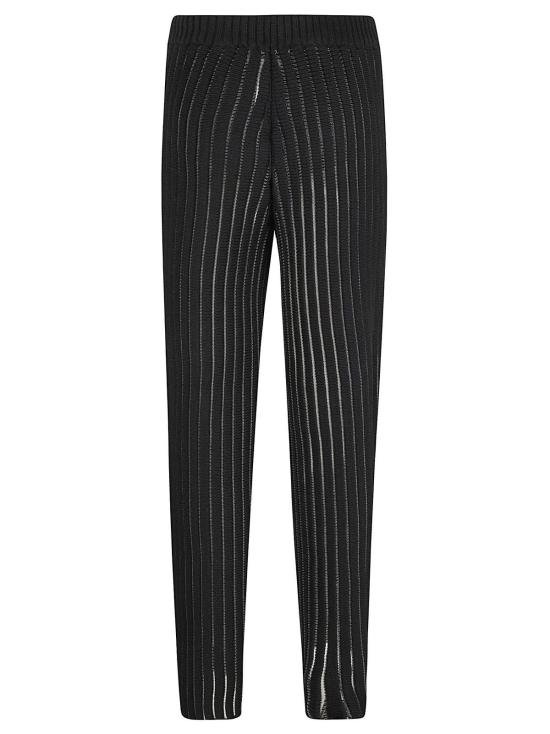  파비아나 필리피 스트레이트 팬츠 골지 바지 블랙 - FABIANA FILIPPI