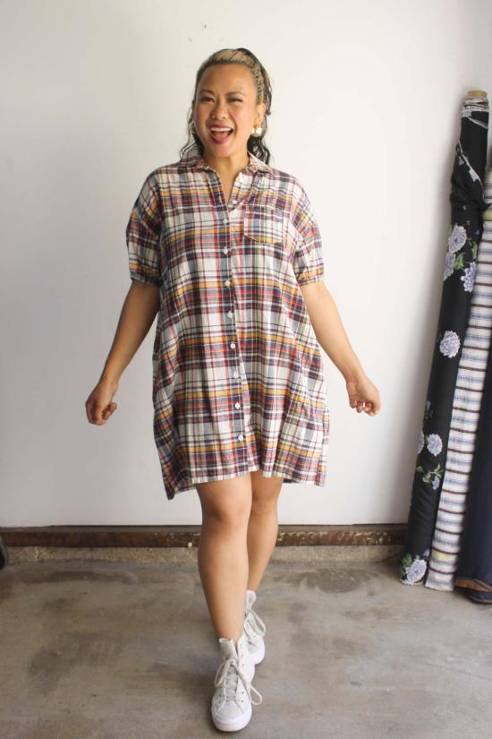  Myrtle 숏 원피스 머틀 키키 드레스 어거스트 플래드 - OTHER BRANDS