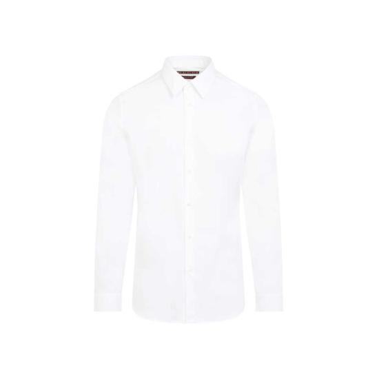  구찌 셔츠 스트레치 포플린 셔츠 화이트 - GUCCI