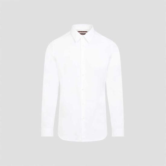  구찌 셔츠 스트레치 포플린 셔츠 화이트 - GUCCI