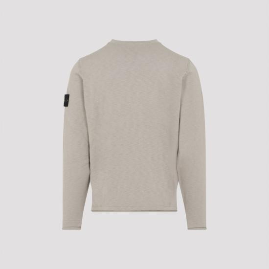  스톤 아일랜드 스웨터 크루넥 풀오버 , 사막 모래색 - STONE ISLAND