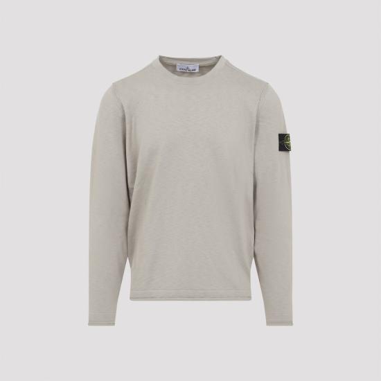 스톤 아일랜드 스웨터 크루넥 풀오버 , 사막 모래색 - STONE ISLAND