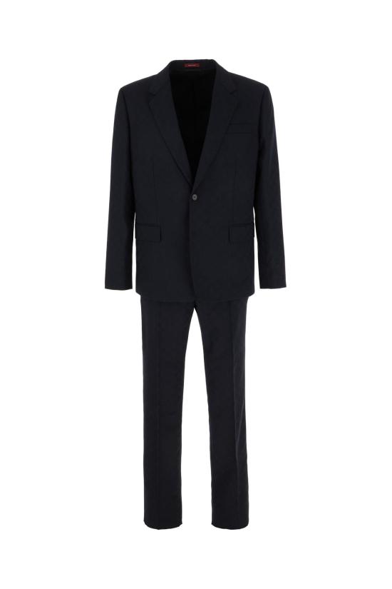  구찌 수트 자켓 GG 로고 수트 블루