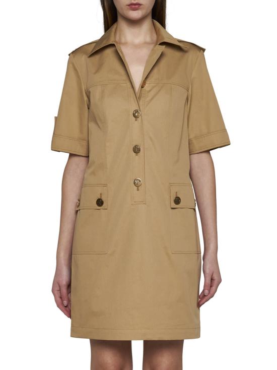  토리버치 숏 원피스 캠프 미니 드레스 사파리 샌드 - TORY BURCH