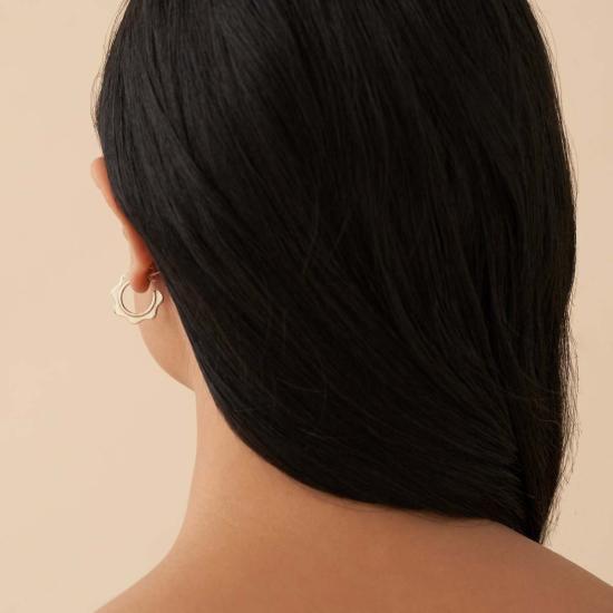  케이시 페레즈 이어링 웨이브 후프 골드/실버 - CASEY PEREZ