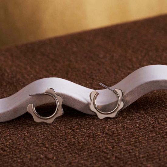  케이시 페레즈 이어링 웨이브 후프 골드/실버 - CASEY PEREZ