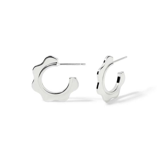  케이시 페레즈 이어링 웨이브 후프 골드/실버