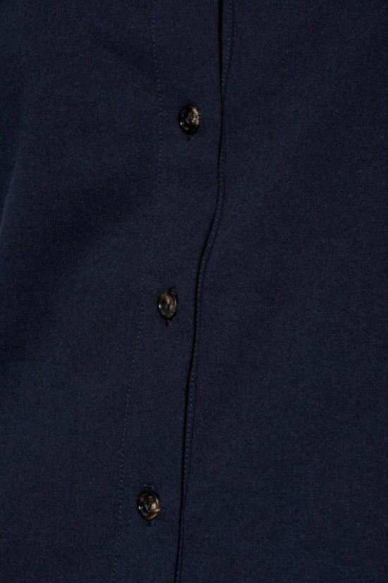  보테가베네타 민소매 티셔츠 보테가 베네타 싱글 브레스트 슬리브리스 탑 블루 - BOTTEGA VENETA