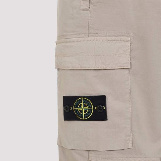  스톤 아일랜드 치노 팬츠 코튼 팬츠 사막 모래 - STONE ISLAND