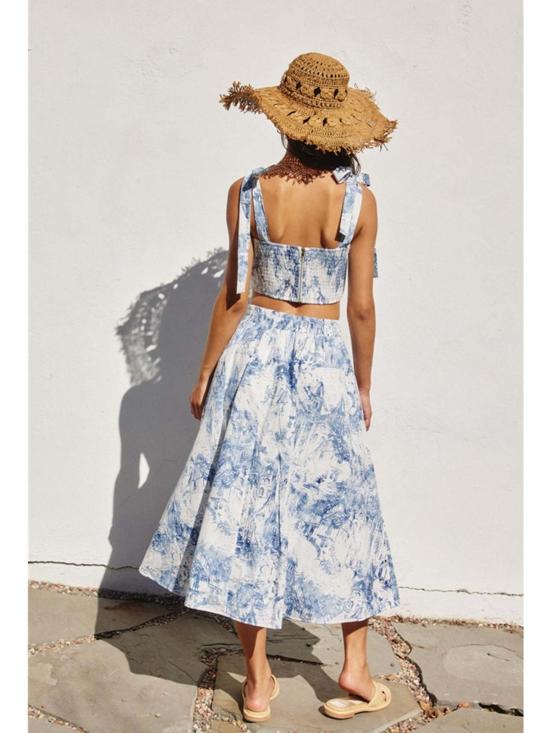  Dress Forum 민소매 티셔츠 드레스 포럼 코스트라인 타이 숄더  포슬린 - OTHER BRANDS