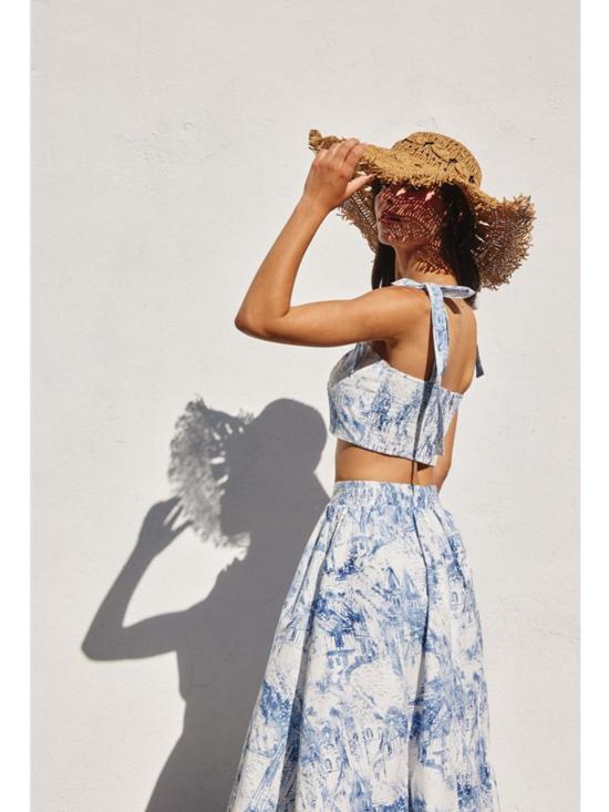  Dress Forum 민소매 티셔츠 드레스 포럼 코스트라인 타이 숄더  포슬린 - OTHER BRANDS