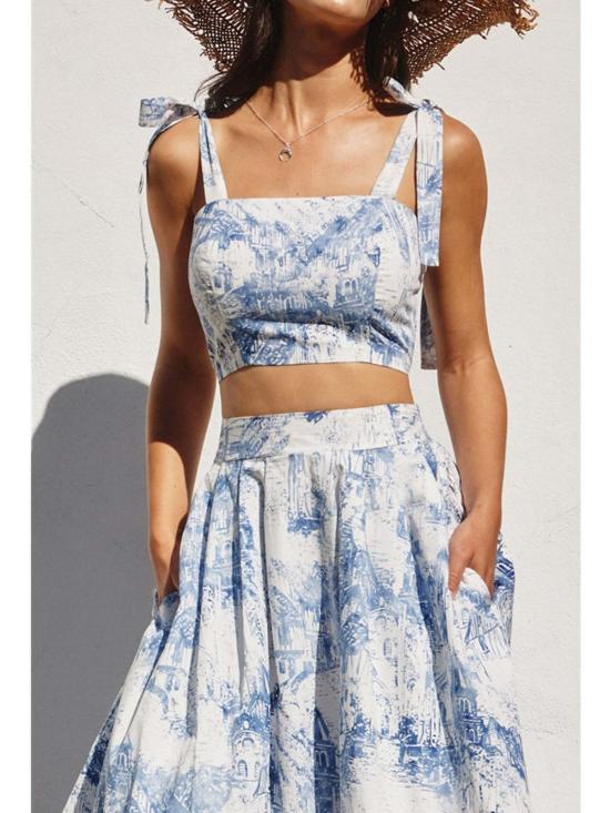  Dress Forum 민소매 티셔츠 드레스 포럼 코스트라인 타이 숄더  포슬린 - OTHER BRANDS