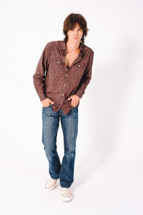  Dushyant Asthana 긴팔 셔츠 두샨트 아스타나 더 밴디트 웨스턴  구운 벽돌 무늬 - OTHER BRANDS