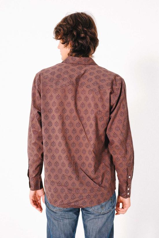  Dushyant Asthana 긴팔 셔츠 두샨트 아스타나 더 밴디트 웨스턴  구운 벽돌 무늬 - OTHER BRANDS