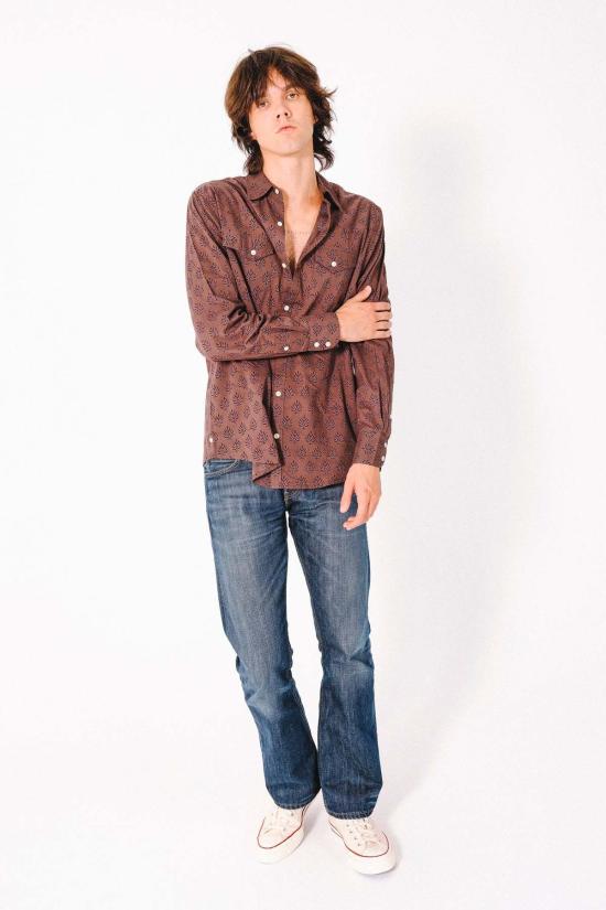  Dushyant Asthana 긴팔 셔츠 두샨트 아스타나 더 밴디트 웨스턴  구운 벽돌 무늬 - OTHER BRANDS