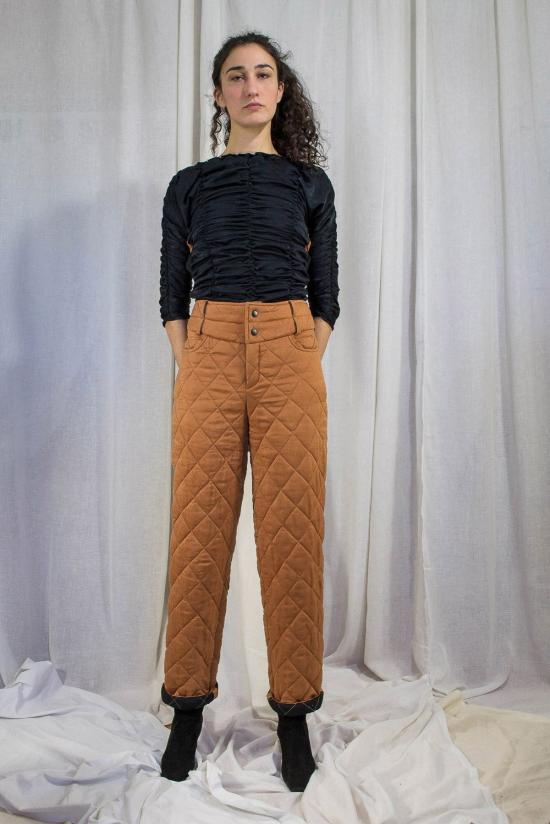  케흘러 오마지오 블라우스 칼레 러치드 타이 탑 - KAHLER OMAGGIO