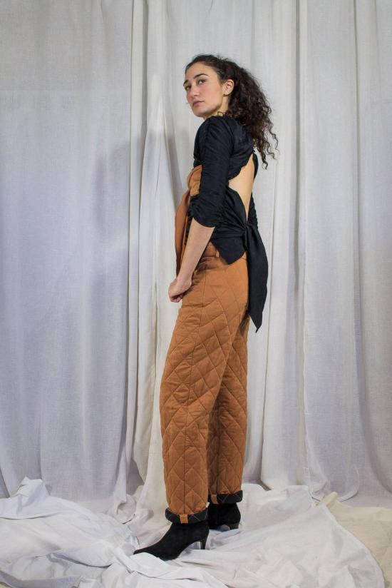  케흘러 오마지오 블라우스 칼레 러치드 타이 탑 - KAHLER OMAGGIO