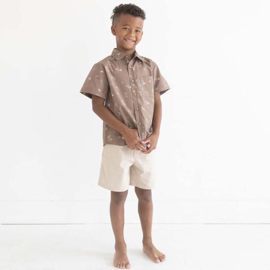  [키즈] 비트 월드 쇼츠/버뮤다 풀온 스트레이트 쇼츠 에크루