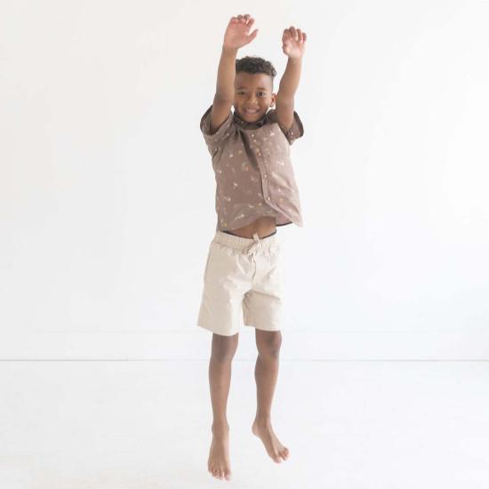  [키즈] Beet World 쇼츠/버뮤다 비트 월드 풀온 스트레이트 쇼츠 에크루 - OTHER BRANDS