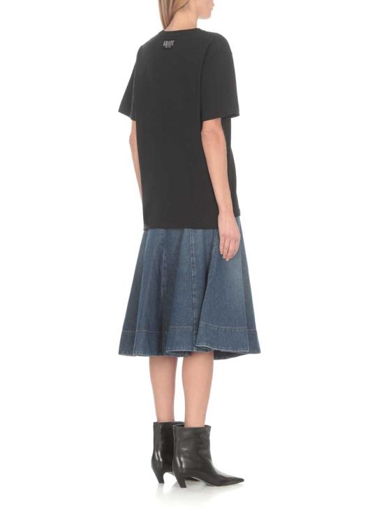  케이트 반팔 티셔츠 카이트 메이 티셔츠 블랙 - KHAITE