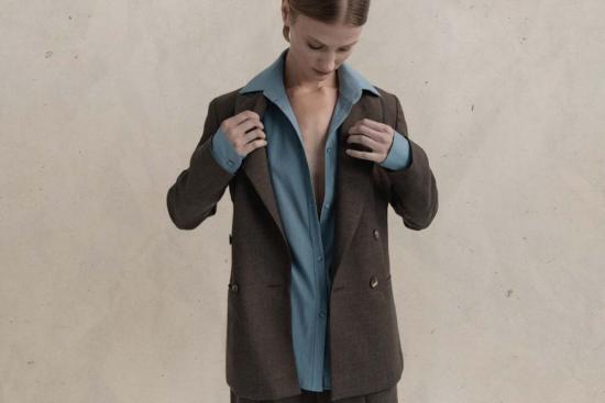  Hyde and Stone 셔츠 하이드 앤 스톤 클래식 울 셔츠 스카이 블루 - HYDE AND STONE