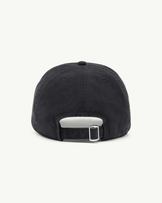  MM6 메종마르지엘라 모자 Mm6 메종 마르지엘라 자수 로고 코튼 캔버스 캡 블랙 - MM6 MAISON MARGIELA