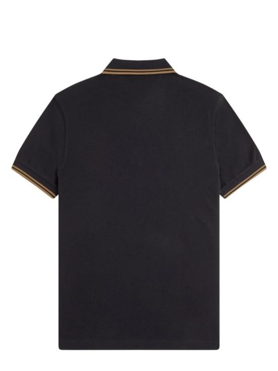  프레드페리 폴로 티셔츠 프레드 페리 로고 폴로 셔츠 블랙 - FRED PERRY