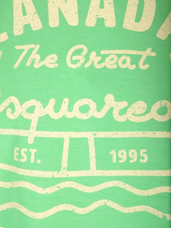  디스퀘어드2 반팔 티셔츠 Dsquared2 로고 프린트 티셔츠 (녹색) - DSQUARED2