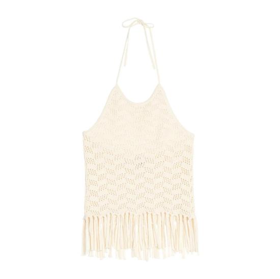  이네스 드 라 프레상쥬 블라우스 Ines De La Fressange Eliane 탑 에크루 - INES DE LA FRESSANGE