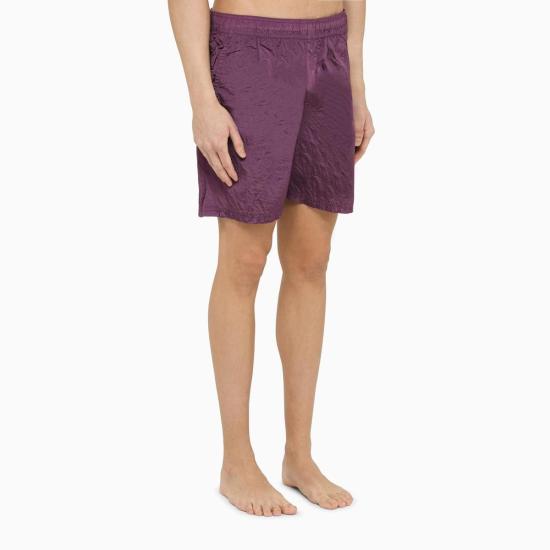  스톤 아일랜드 숏팬츠 마젠타 나일론 수영 반바지 - STONE ISLAND