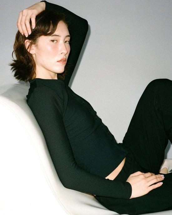  질 로드리게즈 가디건 길 로드리게즈 써멀 소피 카디건 블랙 - GIL RODRIGUEZ