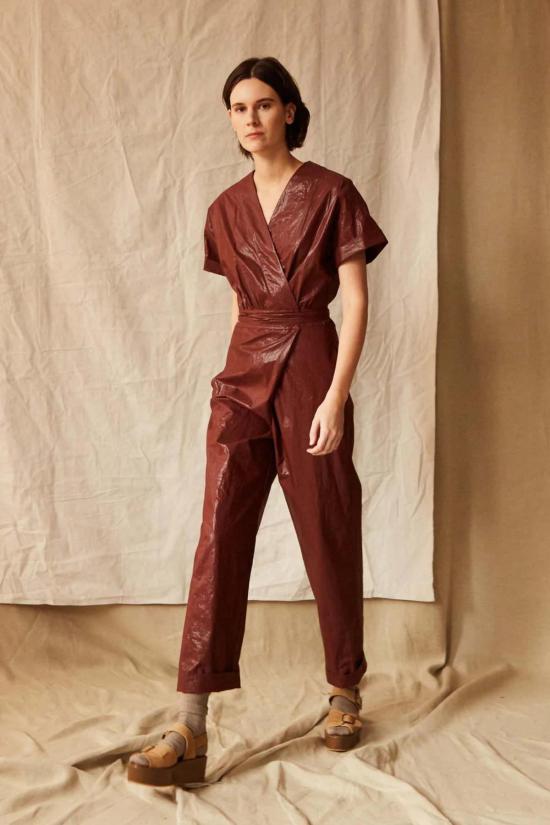  카론 칼라한 점프수트 Caron Callahan Odile  초콜릿 - CARON CALLAHAN