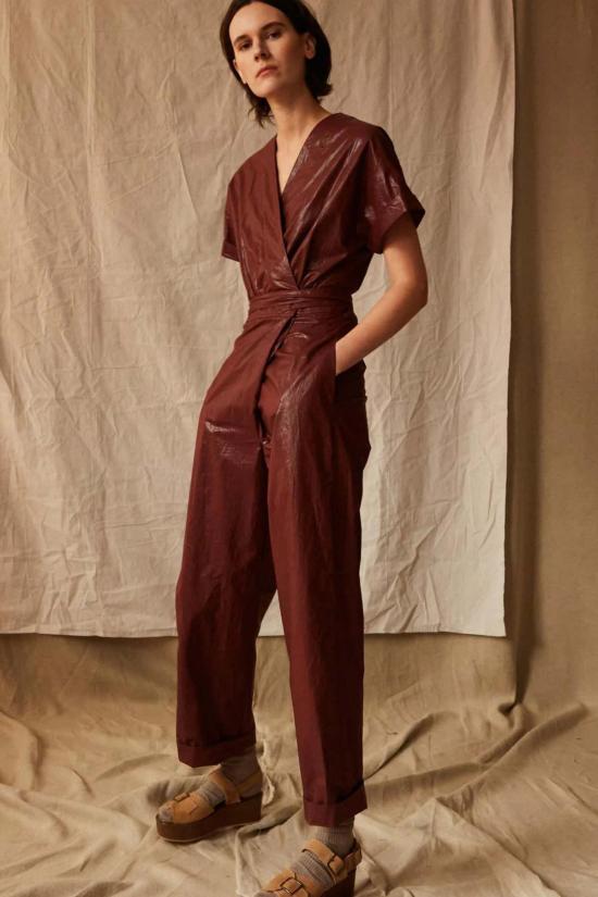  카론 칼라한 점프수트 Caron Callahan Odile  초콜릿 - CARON CALLAHAN