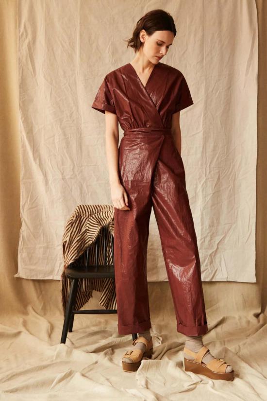  카론 칼라한 점프수트 Caron Callahan Odile  초콜릿 - CARON CALLAHAN