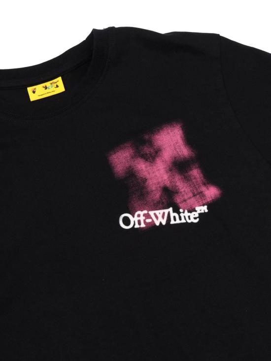  [키즈] 오프화이트 탑 애로우 스프레이 티셔츠 (블랙) 키즈 사이즈 - OFF WHITE