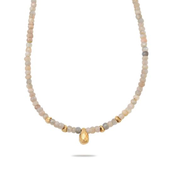  목걸이/팬던트 컬렉션 1304 물방울 모양 문스톤 목걸이