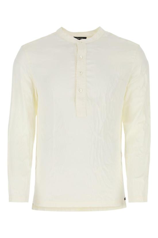  톰포드 셔츠 톰 포드 화이트 스트레치 새틴 파자마  화이트