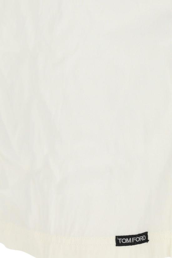  톰포드 셔츠 톰 포드 화이트 스트레치 새틴 파자마  화이트 - TOMFORD