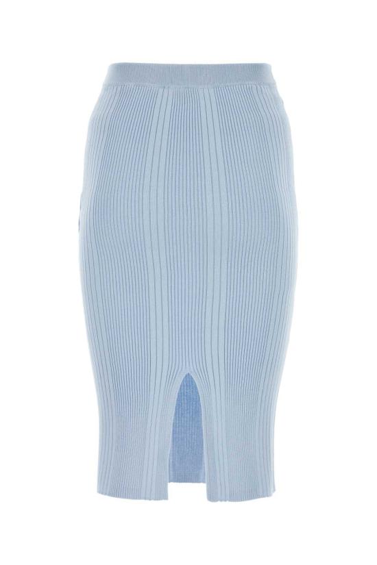  보테가베네타 미디 스커트 보테가 베네타 파스텔 라이트 블루  버블 - BOTTEGA VENETA