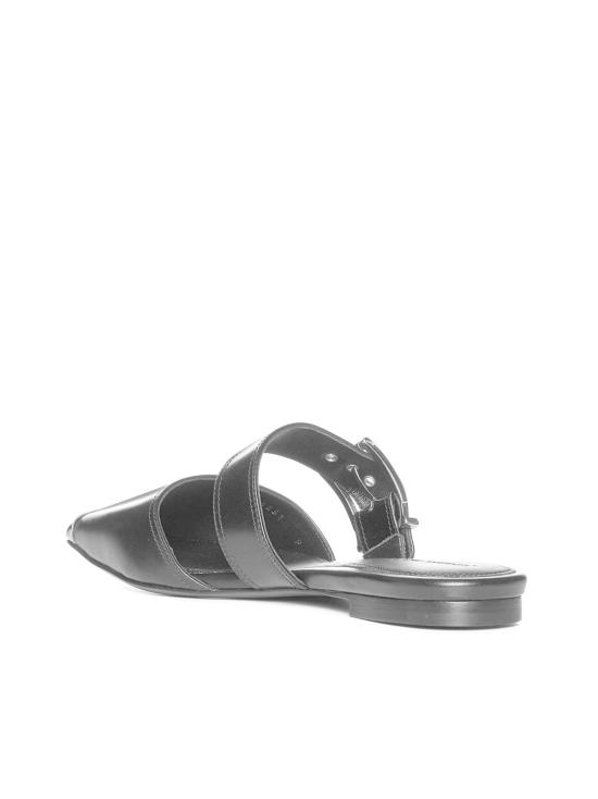  알렉산더 맥퀸 샌들 펑크 플랫  블랙 - ALEXANDER MCQUEEN