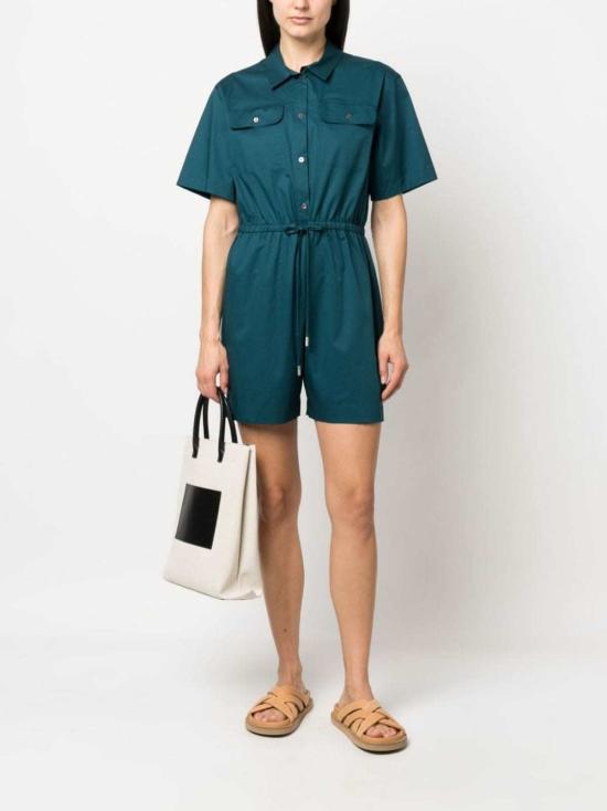  폴 스미스 점프수트 코튼 플레이수트 틸 블루 - PAUL SMITH