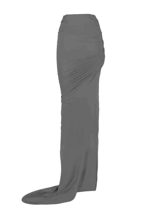  릭 오웬스 숏 스커트 비대칭 미니 스커트 블랙 - RICK OWENS