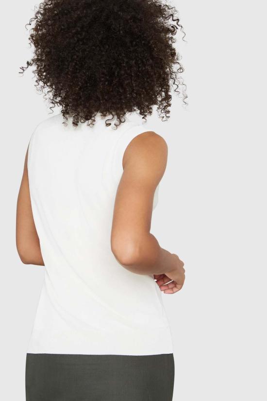  Santicler 터틀넥 산티클러 헵번 슬리브리스 비스코스 스웨터 크림 - OTHER BRANDS