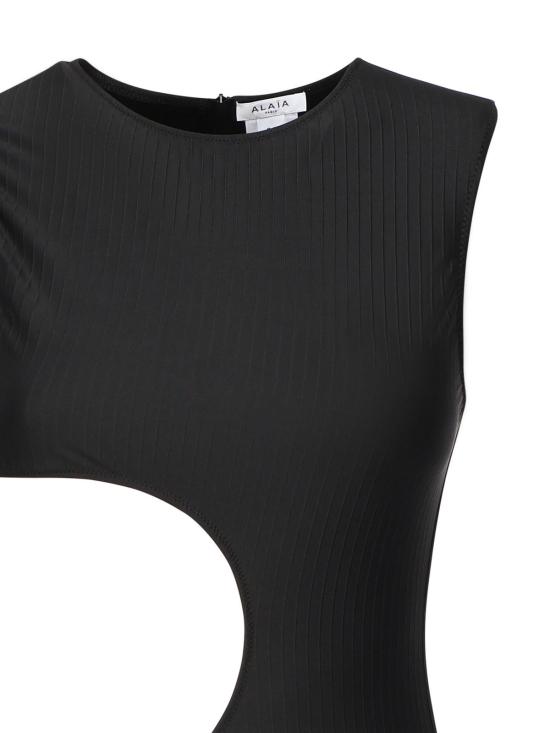  알라이아 원피스 수영복 컷아웃 수영복 블랙 - ALAIA